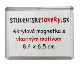 Akrylová magnetka 8,4x6,5 cm
