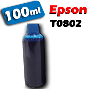 Atrament pre kazety Epson T0802 cyan 100ml