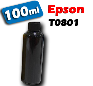 Atrament pre kazety Epson T0801 black 100ml